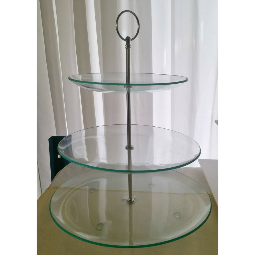 Three Tier Glass Cake Stand